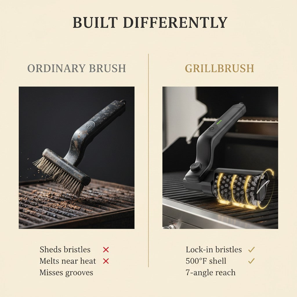GrillGlow™ Rotating Electric Grill Cleaner