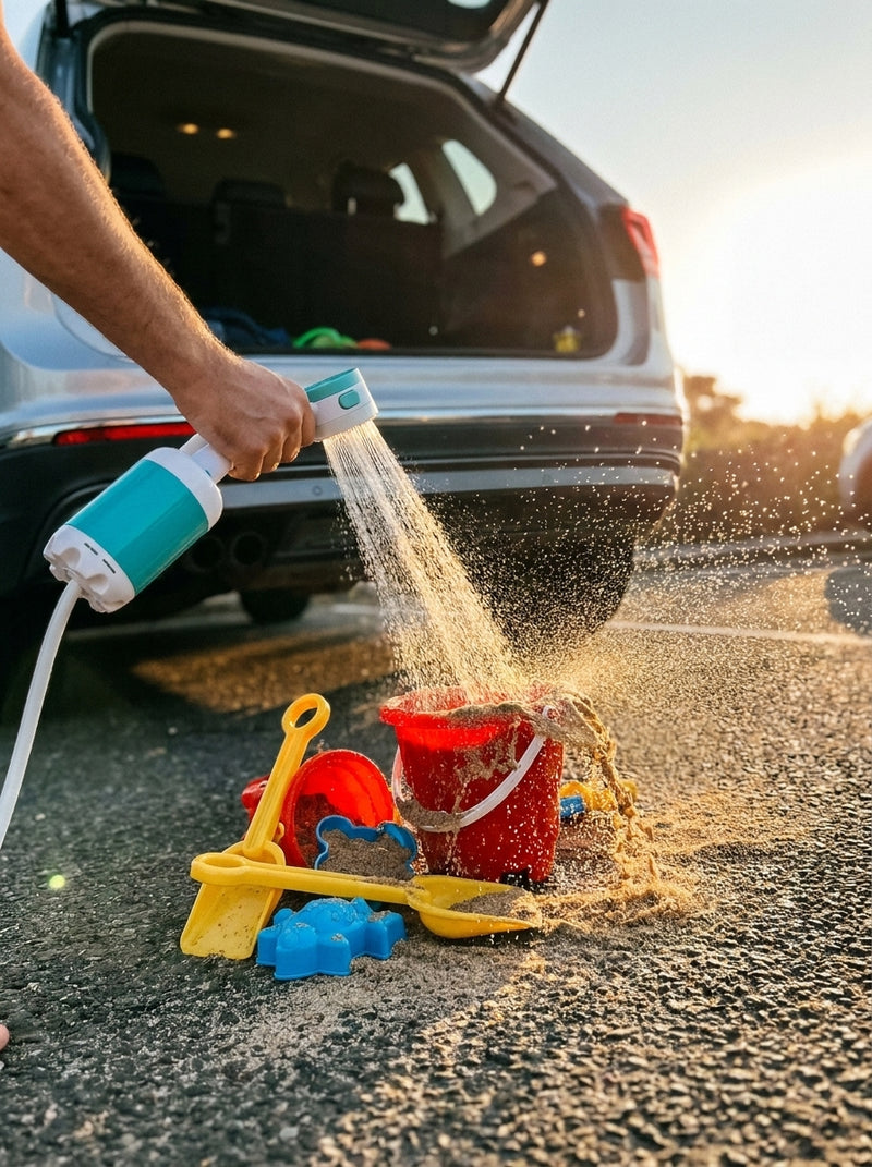 Clean beach toys